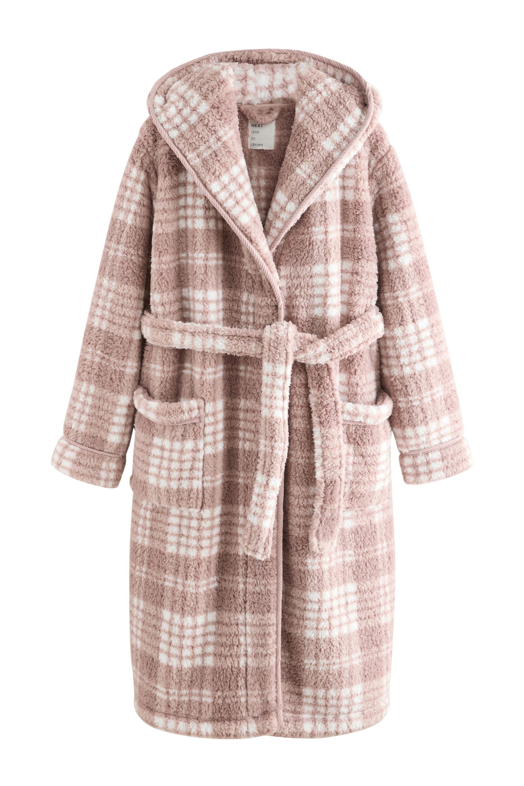 Next Damenbademantel Bademantel aus Teddyfell, Polyester günstig online kaufen