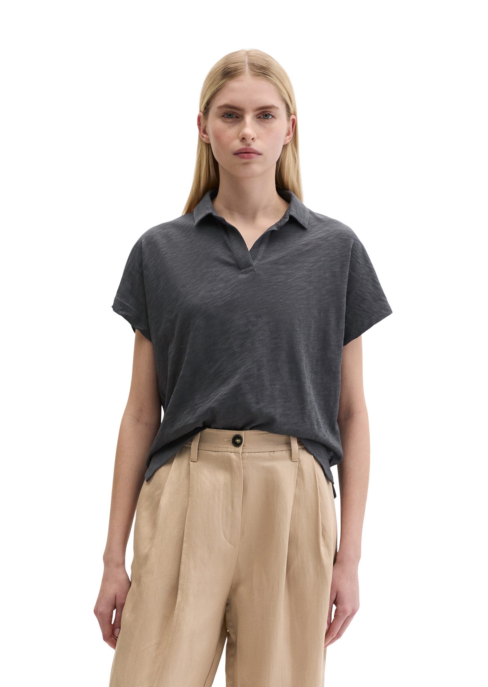 Marc O'Polo Poloshirt aus Slub Jersey