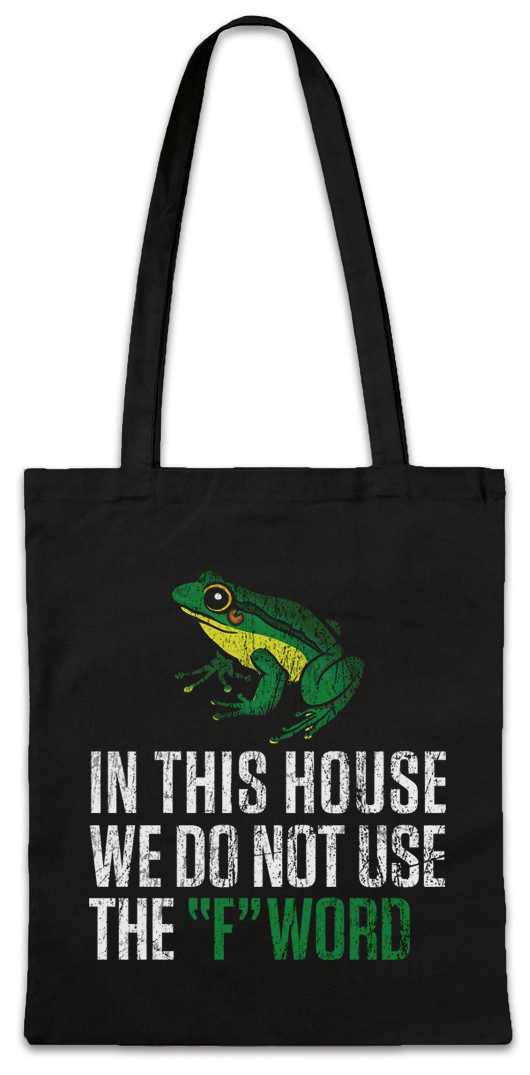 Beuteltasche We Do Not Use The F Word Stofftasche Fun Geek Nerd Frog League Of