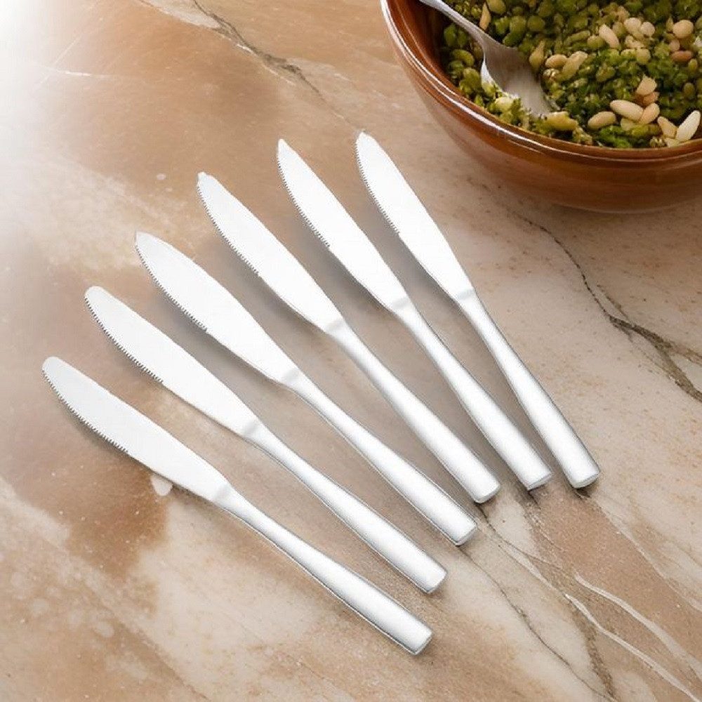 Cheffinger Besteck-Set Modernes 6er Set Tafelmesser - Besteck-Set aus hochwertigem Edelstahl, Edelstahl – Bild 2 von 5