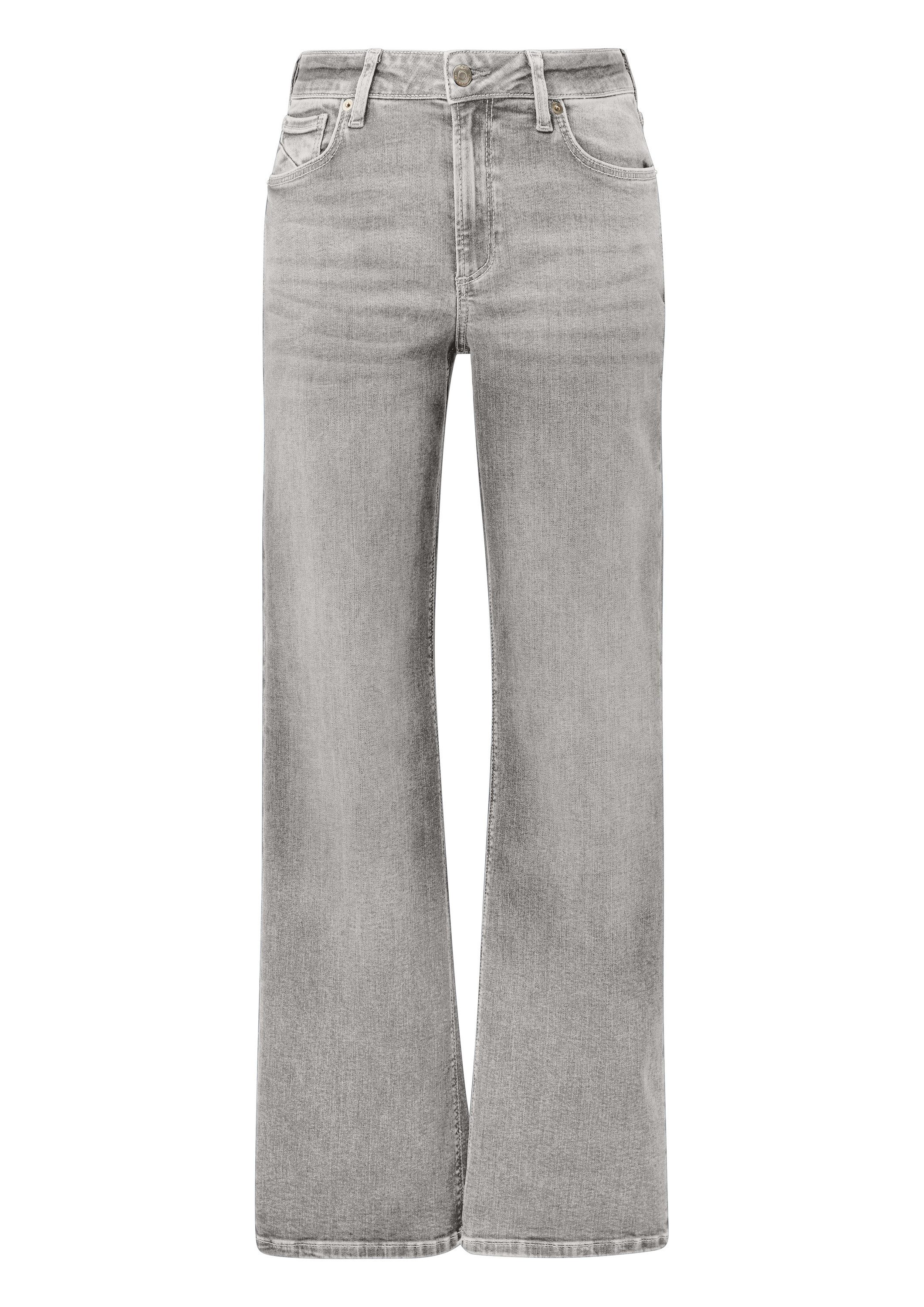 QS Weite Jeans Jeans-Hose CATIE Jeans Catie / Slim Fit / Mid Rise / Wide Le günstig online kaufen