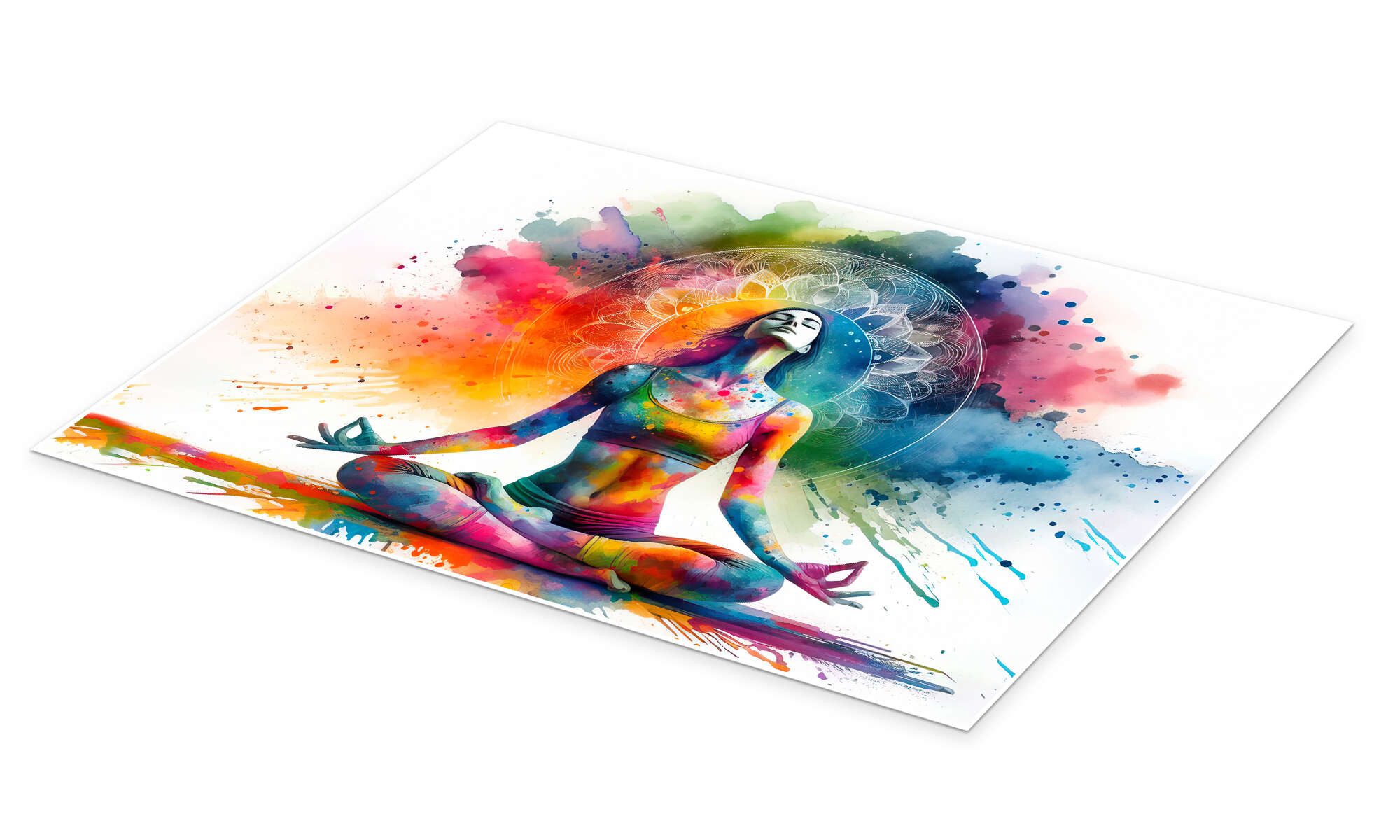 Posterlounge Wandbild Yoga-Übung IV, nobelart, erhältlich als Poster, Leinwandbild, Wandsticker oder Acrylglasbild