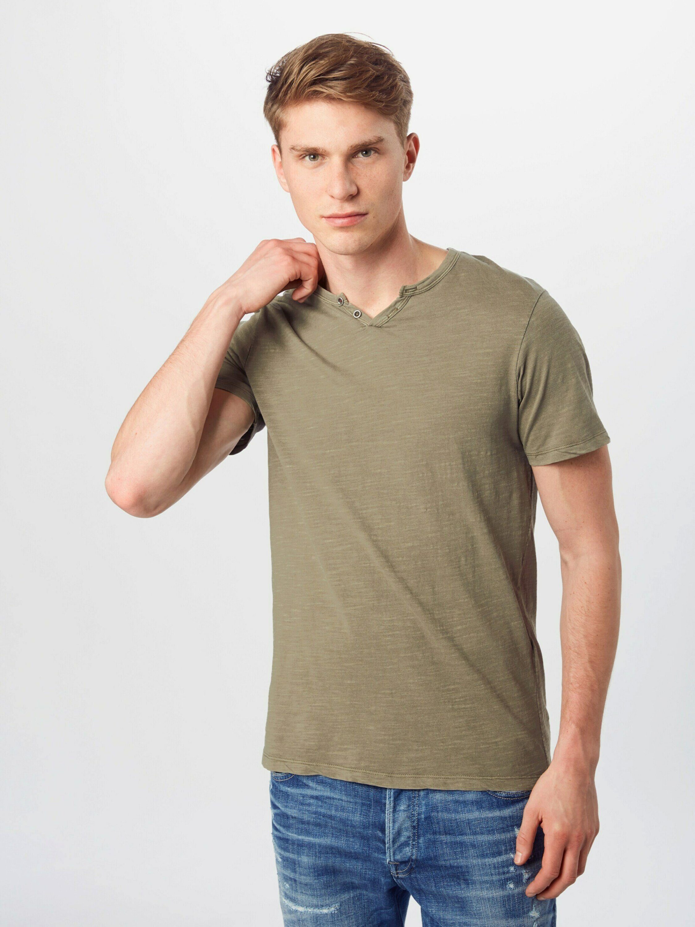 Jack & Jones T-Shirt JJESPLIT NECK günstig online kaufen