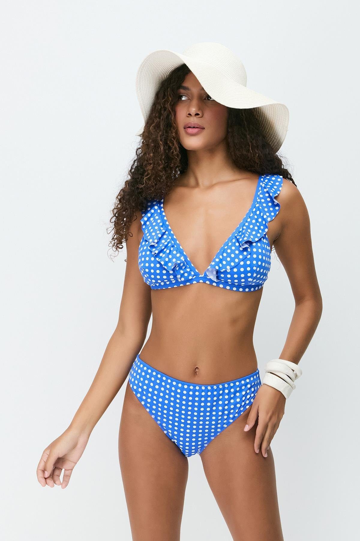 C&CITY Bügel-Bikini-Top ıFrilly Dreieck Bikini Set günstig online kaufen