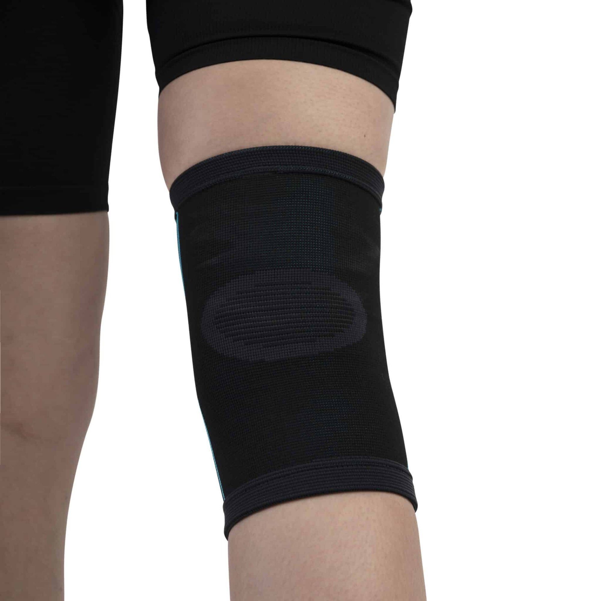 Medosan Kniebandage Kniebandage, elastisch, für Sport & Alltag, schwarz