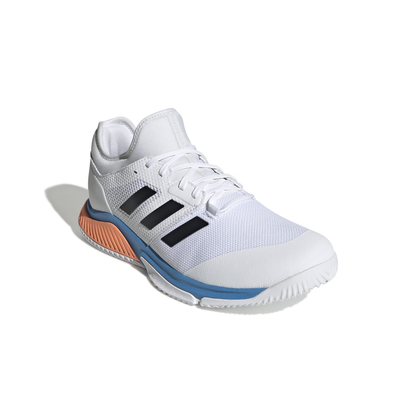 adidas Performance Hallen-Indoorschuhe Court Team Bounce weiss/blau Herren Badmintonschuh