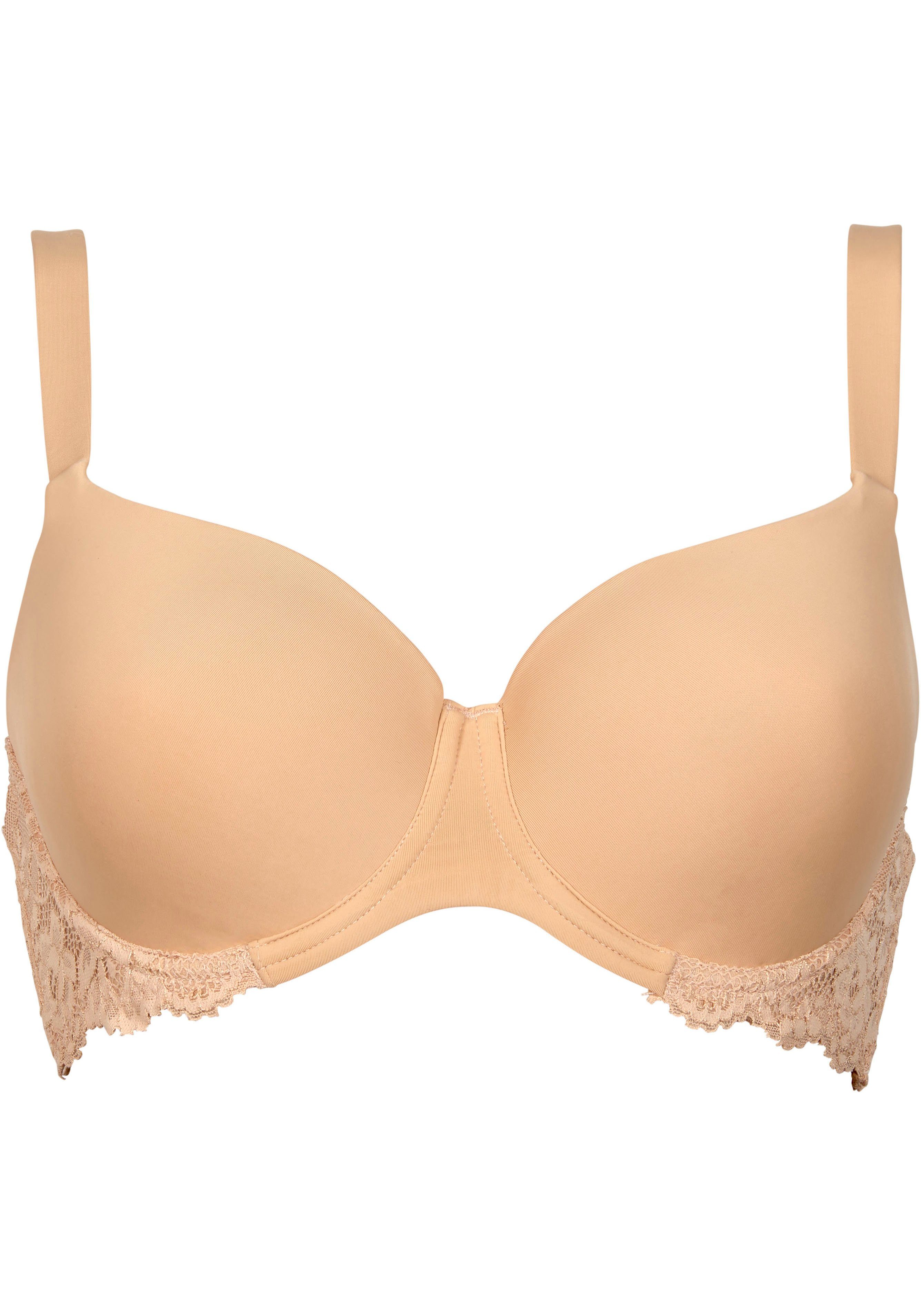 After Eden D-cup & up T-Shirt-BH LIV verstellbare Träger, mit Schale, mit Bügel, mit Spitze, feminin