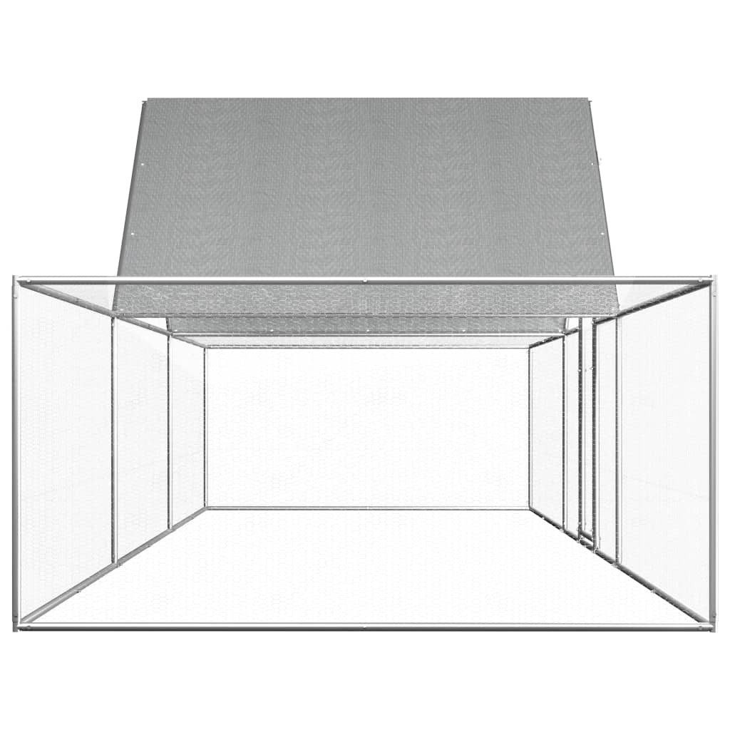 vidaXL Hühnerstall, Hühnerkäfig 6x2x2 m Verzinkter Stahl
