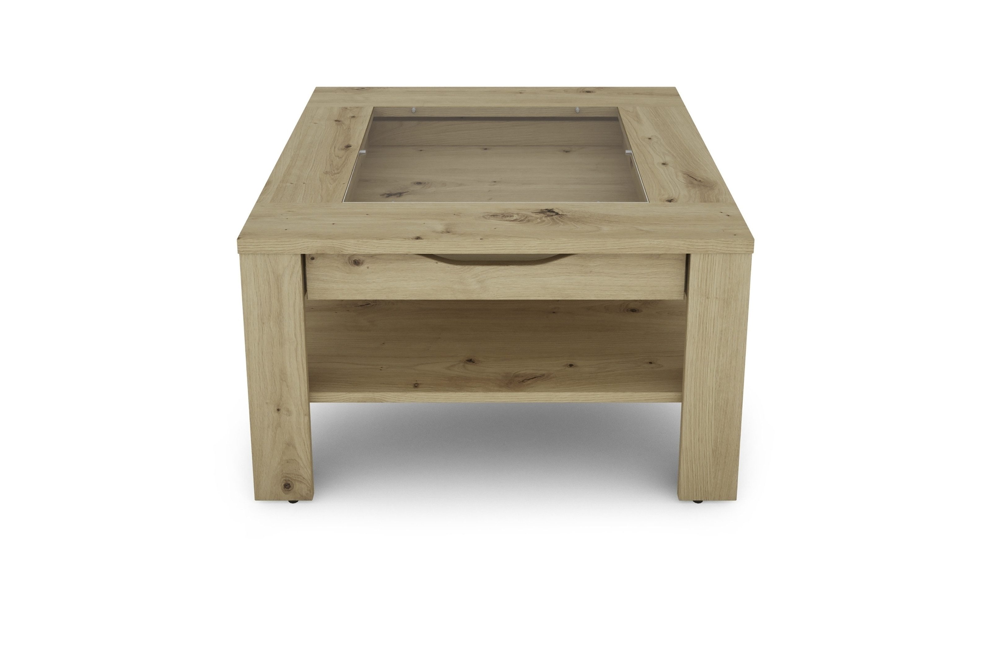 freiraum Couchtisch RALPH, in Eiche-Optik 67 x 43 x 67 cm (BxHxT)