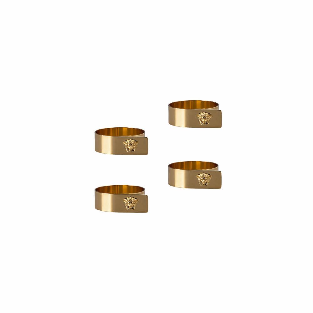 Rosenthal meets Versace Serviettenring 4er Set Medusa Gold, Metall, (Set, 4-tlg)
