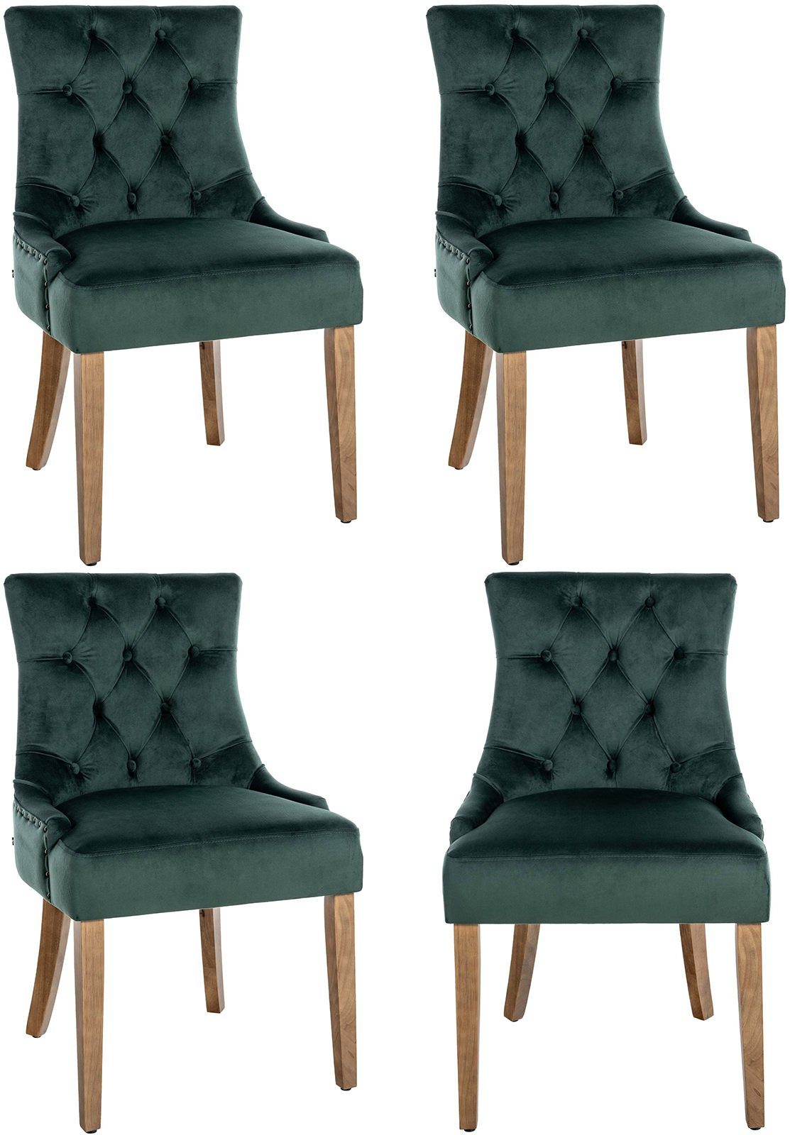CLP Esszimmerstuhl Aberdeen Samt (4er Set), günstig online kaufen