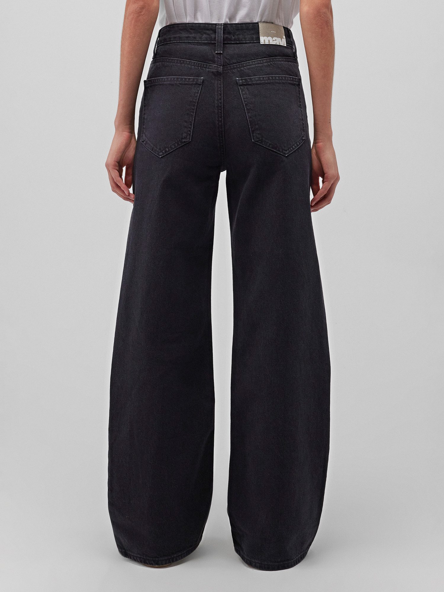 Mavi Boyfriend-Jeans Jeans Loose Fit High-Rise Wide Leg 5-Pocket MALIBU; mid indigo brushed 90s