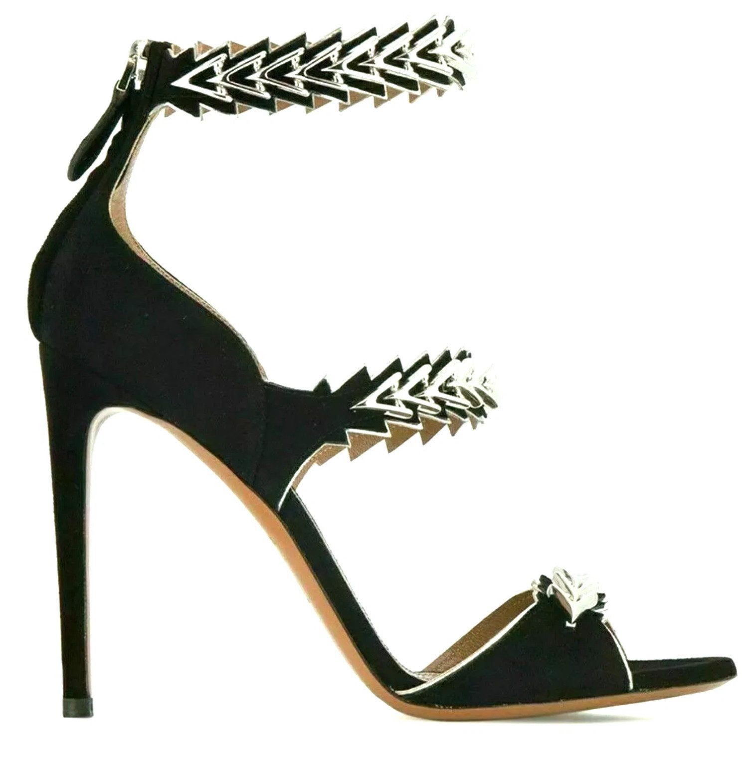 ALAÏA PARIS Laser Cut Metal Hardware Nieten Pumps Schuhe High-Heel-Pumps Komplett gefertigt in Italien – höchste Handwerkskunst