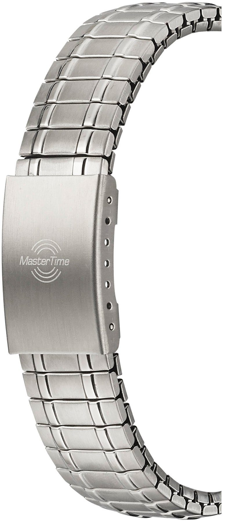 MASTER TIME Funkuhr Basic MTLA-10307-12M, Armbanduhr, Quarzuhr, Damenuhr, Datum, Flexband, Zugband