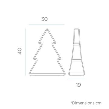 Licht-Trend Dekolicht Beleuchteter LED Weihnachtsbaum Pinus 40cm Weiß, Warmweiß