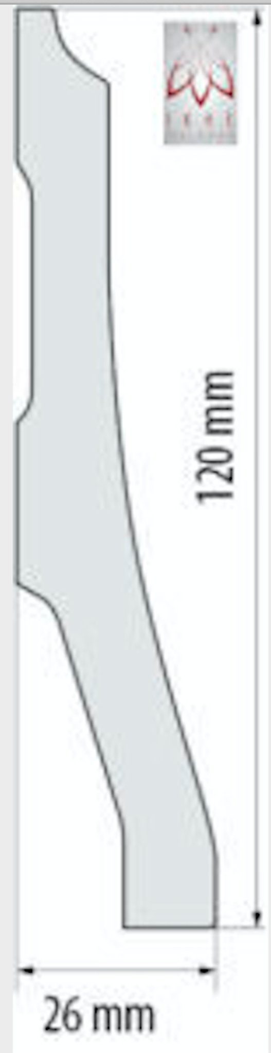 IKHEMalarka Sockelleiste Sockelleisten Bodenleiste Dekorleisten Meter 1 hartes DP8 2 Fußleisten, (ähnlich Stück Farbe Material weiße & PVC) = sehr