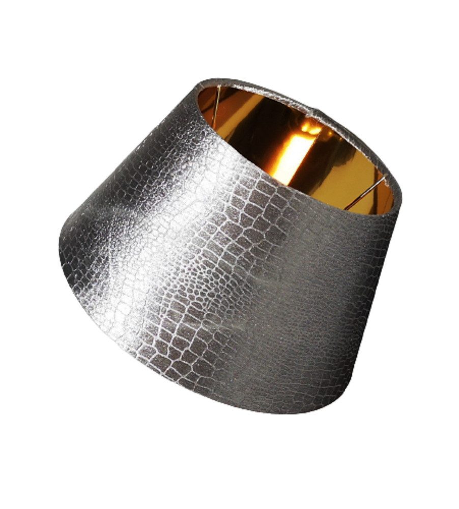AMBIENTE-LEBENSART.DE Lampenschirm Designer-Lampenschirm-Samt-Silber-Moon-D günstig online kaufen