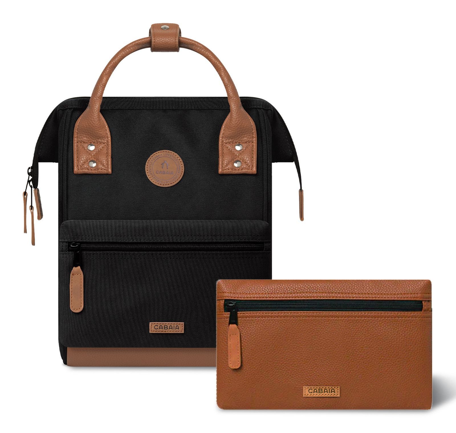 CABAIA Rucksack Essentials Backpack (Set, 3-tlg)