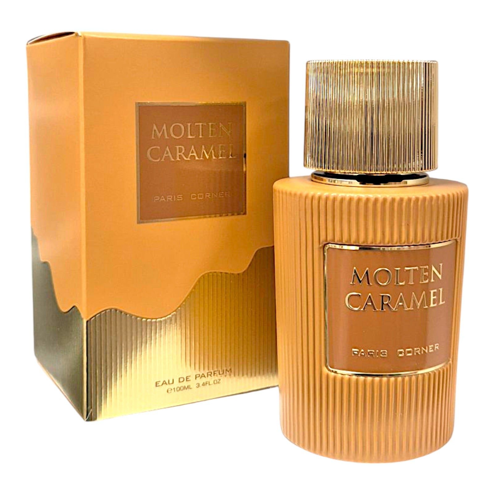 Paris Corner Duft-Set Molten Caramel Eau de Parfum 100ml + Parfümzerstäuber (leer) Set