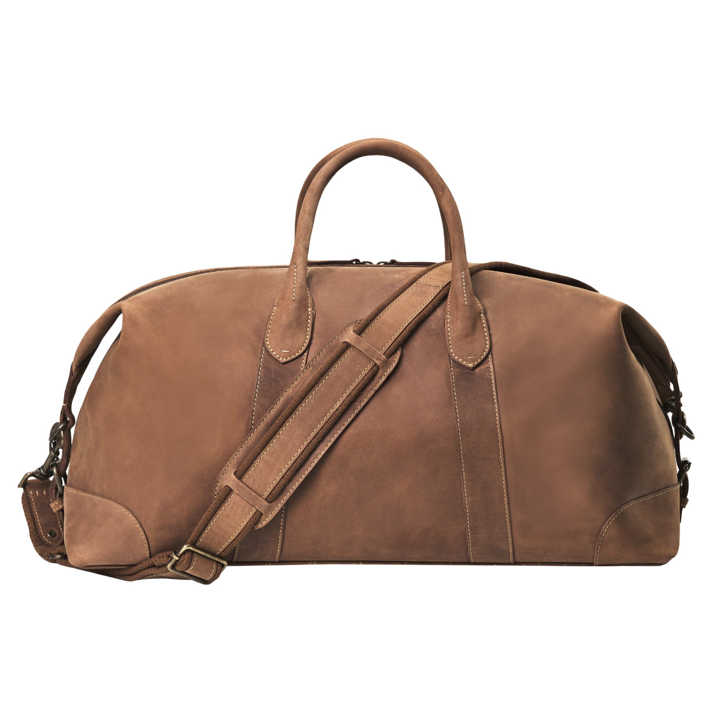 DRAKENSBERG Reisetasche Weekender »David« (60) Havana-Braun, aus vollnarbigem Premium Leder für Herren und Damen im Vintage-Design