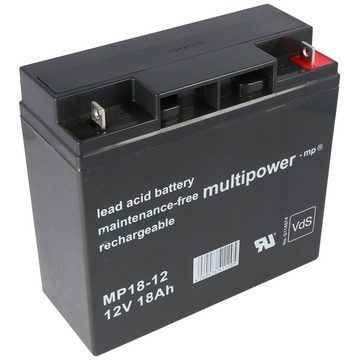 Multipower Multipower MP18-12 Blei Akku 12 Volt 18Ah Akku 18000 mAh (12,0 V)
