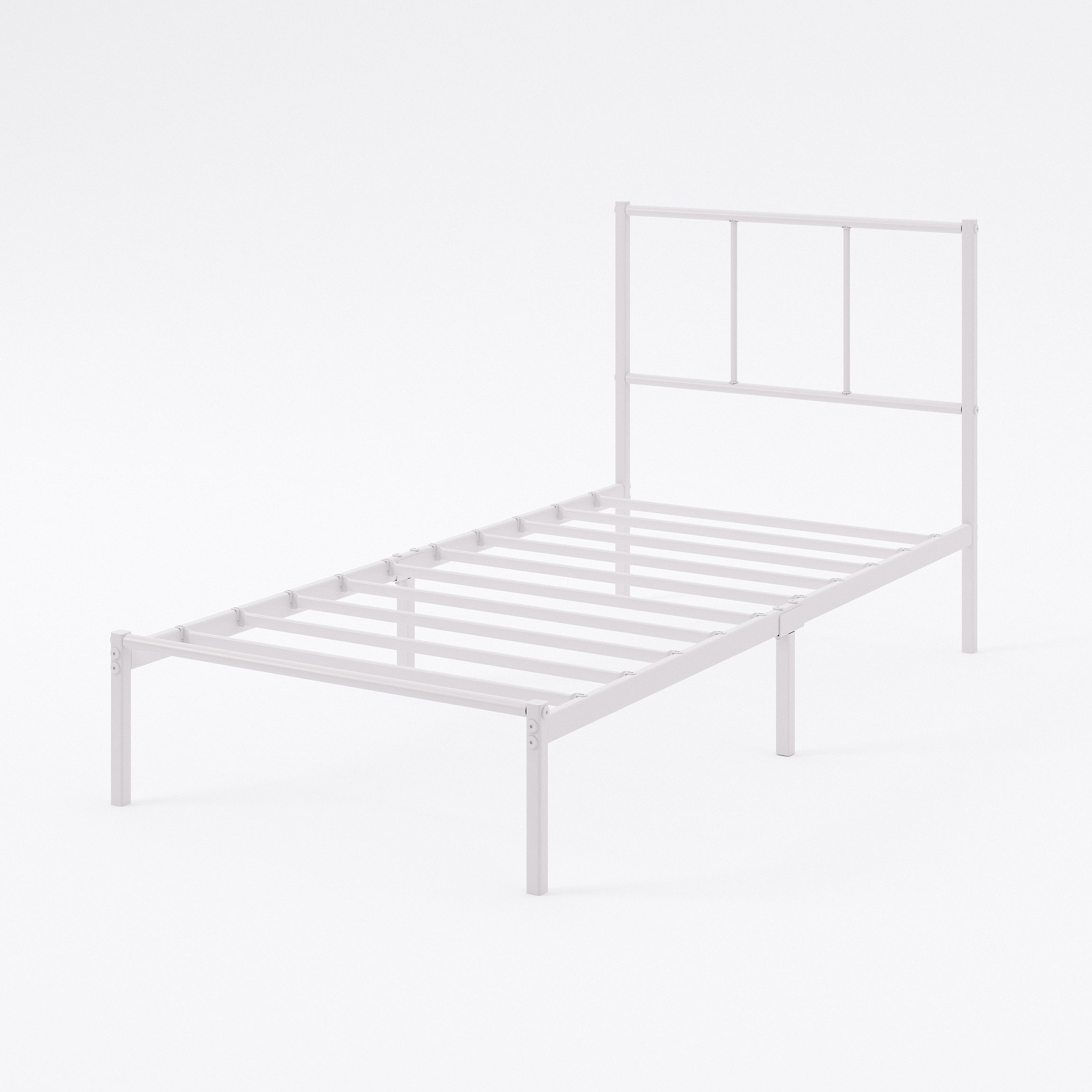 ZINUS Bettgestell Florence Square Nova mit Kopfteil (90x200 cm), Doppel/Ein günstig online kaufen