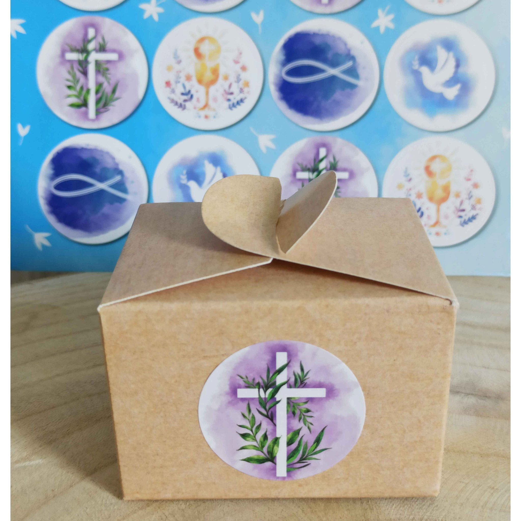 Logbuch-Verlag Aufkleber 83 Aufkleber mit christlichen Motiven - Geschenkaufkleber Taufe