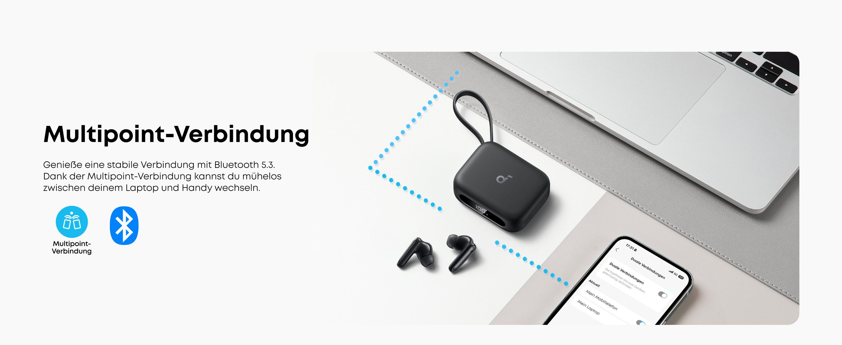 Anker soundcore P41i wireless In-Ear-Kopfhörer (Active Noise Cancelling (ANC), Voice Assistant, Bluetooth)