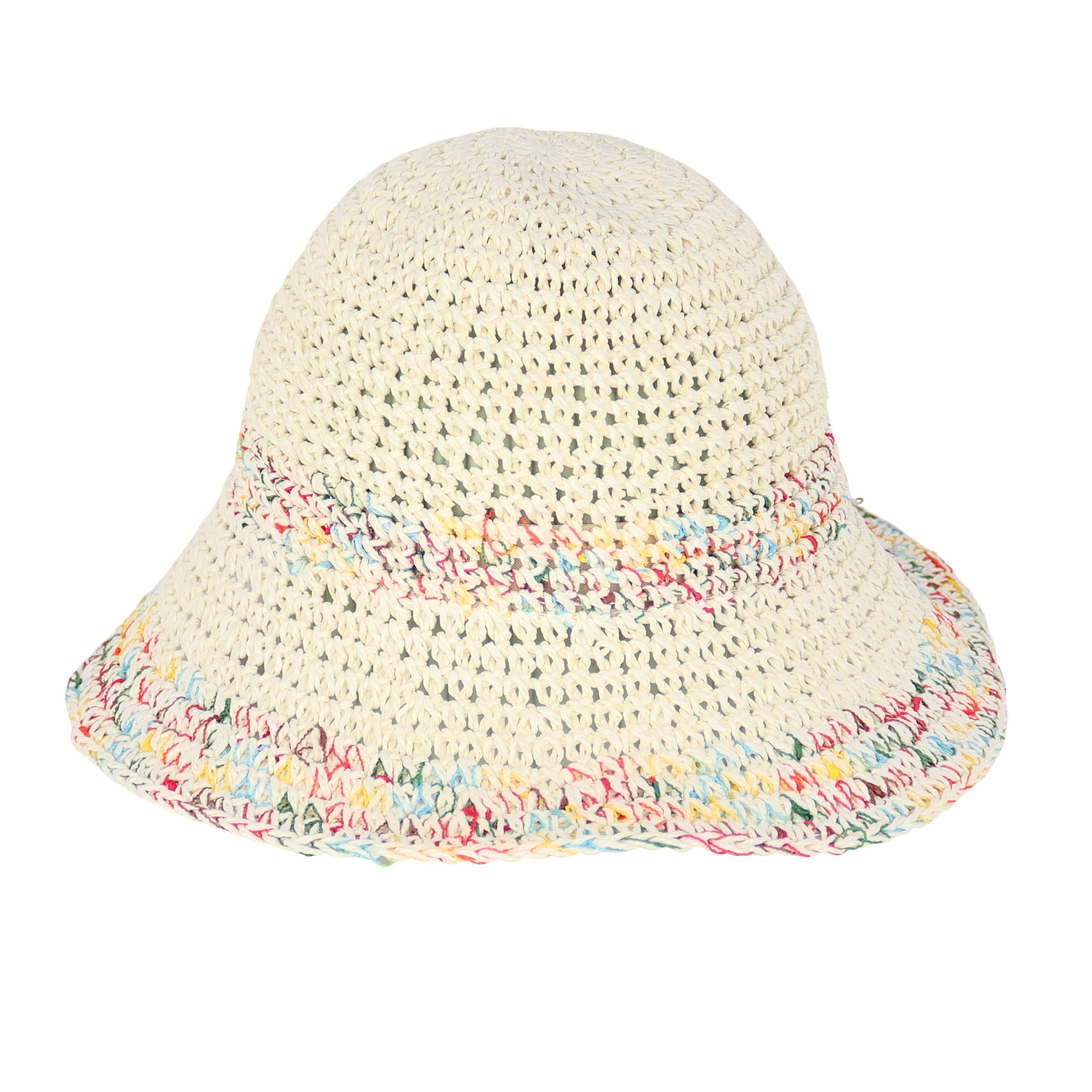 MIRROSI Strohhut Sonnenhut Sommerhut Strandhut Meliert günstig online kaufen
