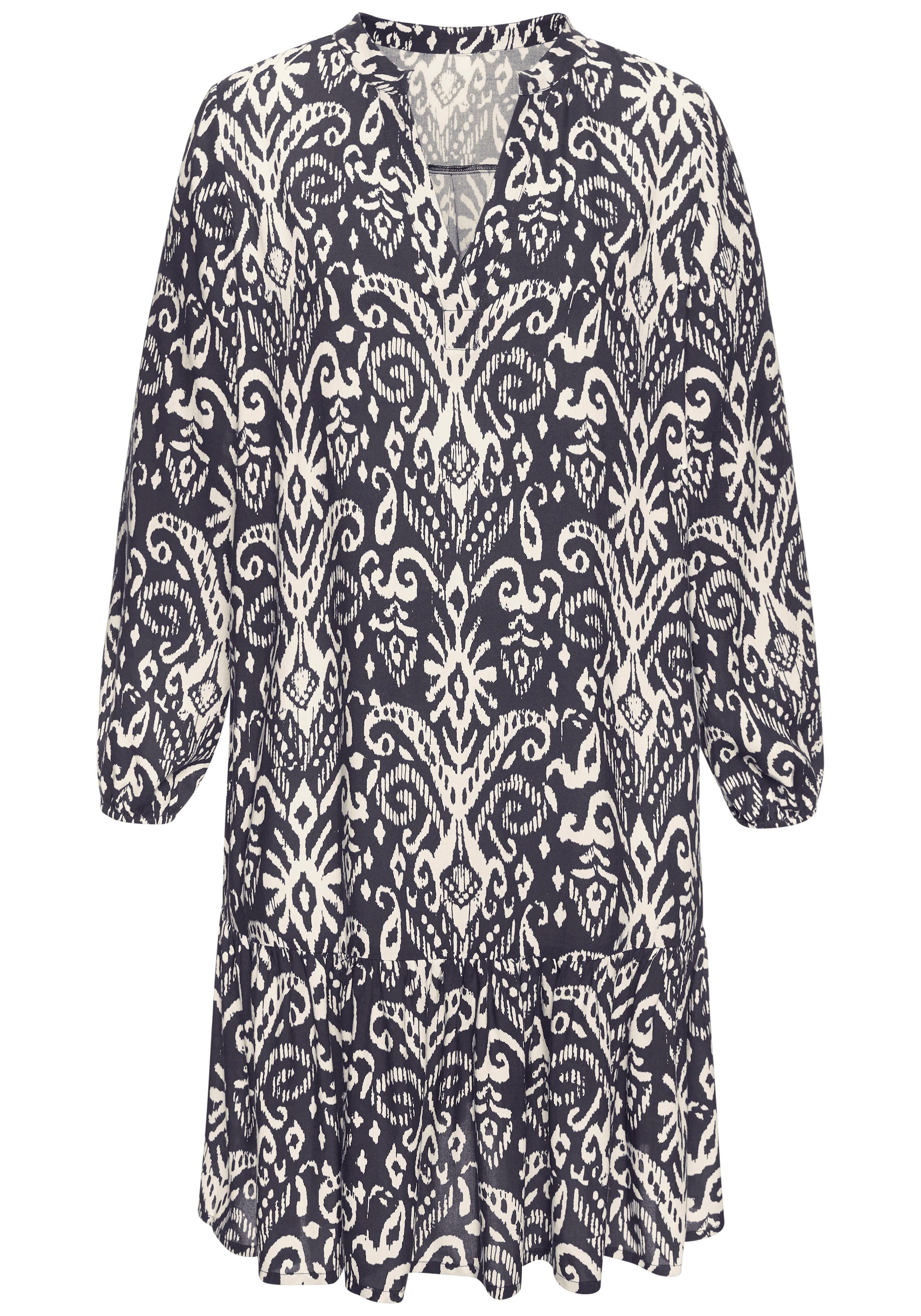 Vivance Longtunika mit Volant am Saum, lockeres Blusenkleid im Boho-Style, günstig online kaufen