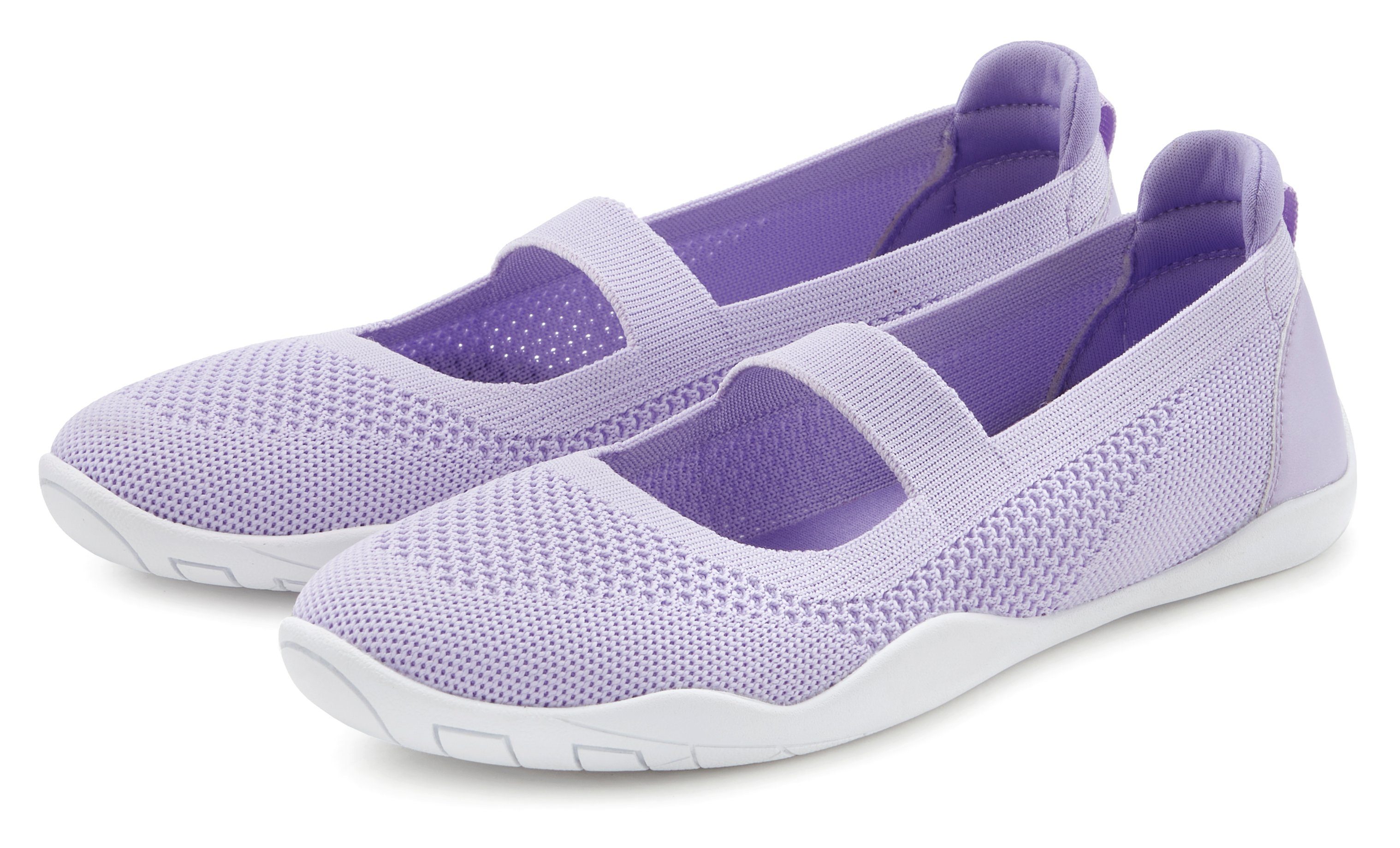 LASCANA Sneaker Балетки Freizeitschuh, Slipper, Halbschuh superleicht, flexible Sohle VEGAN