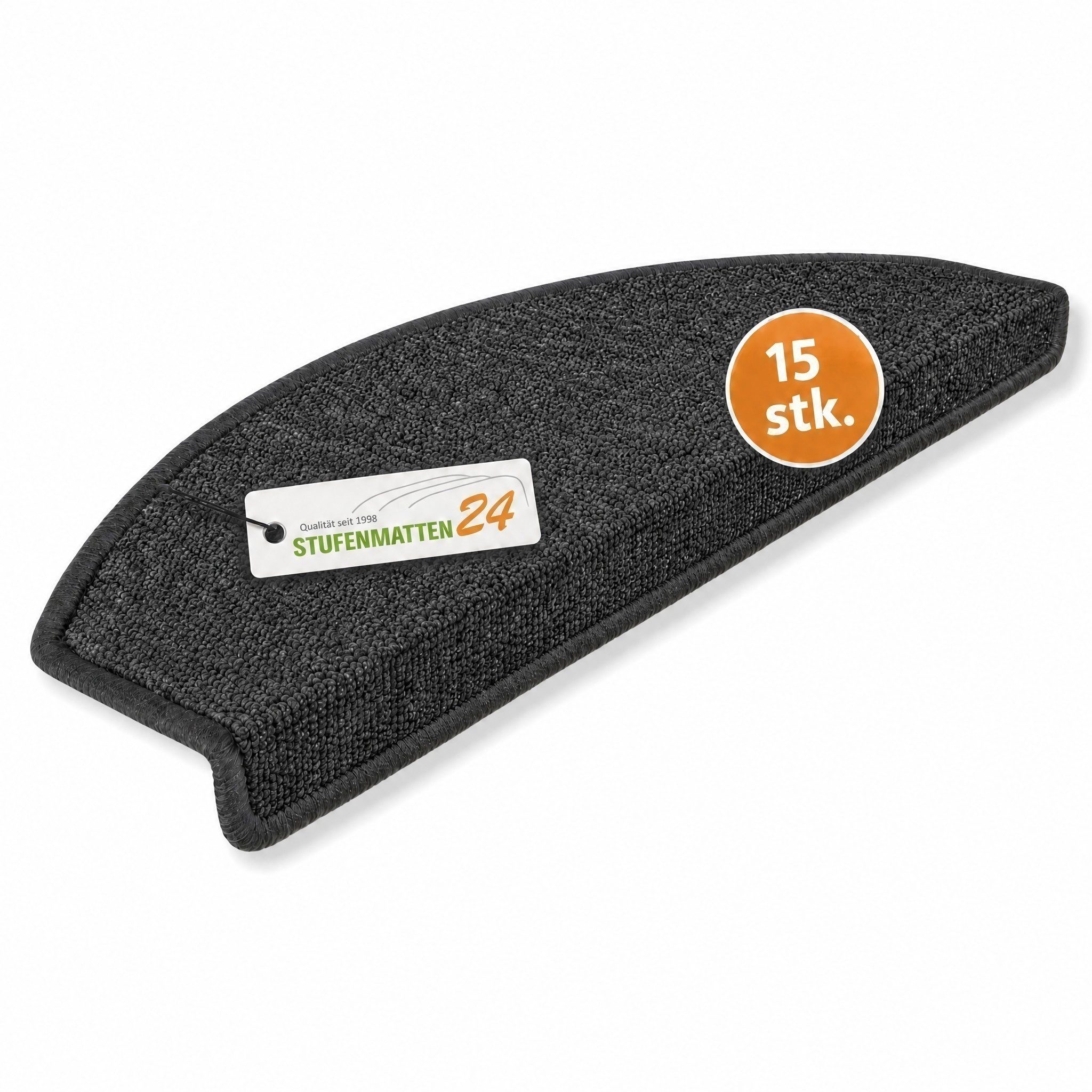 Metzker® Stufenmatte Ariston, halbrund, Höhe: 5 mm, 15 Stück im Set - Anthrazit