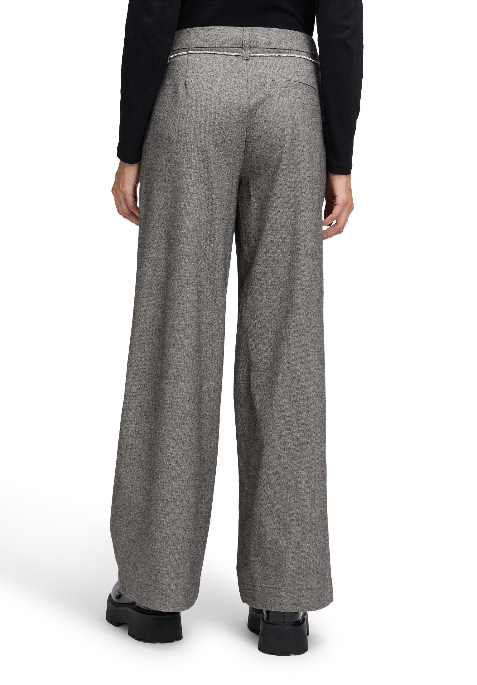 Cartoon Stoffhose Damen mit Bindegürtel