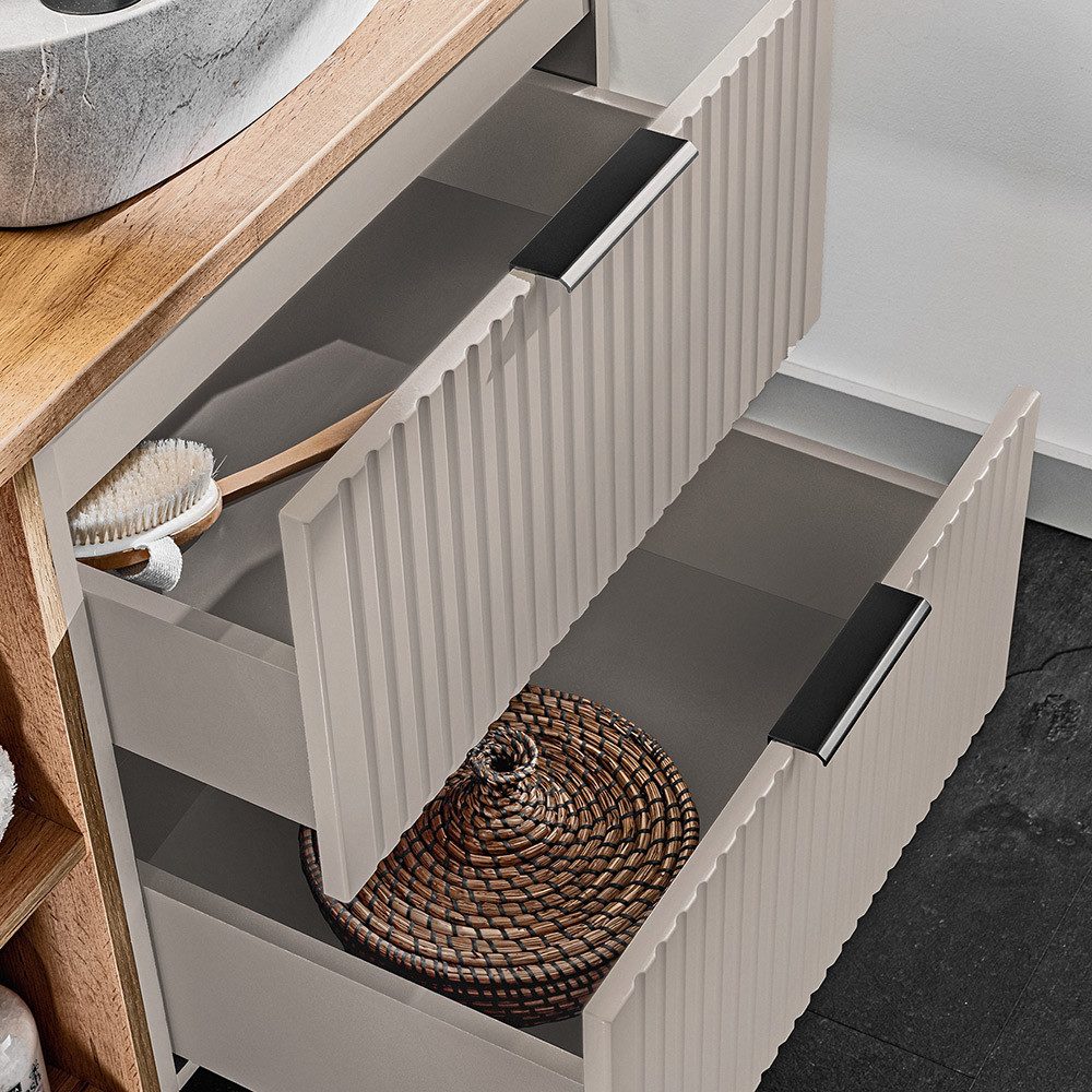 Lomadox Waschtisch ADELAIDE-56-CASHMERE, Waschtischschrank, kaschmir mit günstig online kaufen