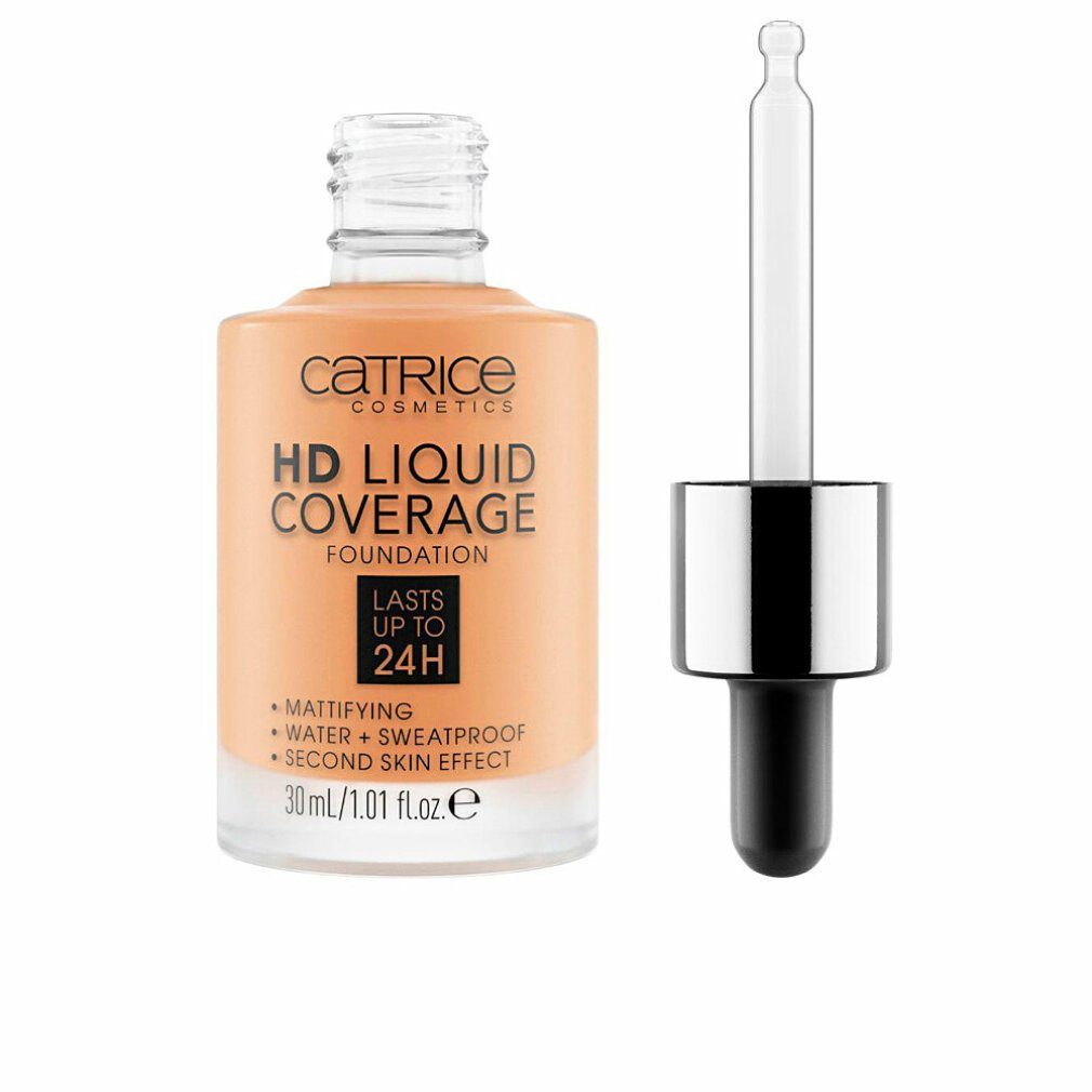Catrice Foundation Hd Liquid Coverage Foundation Lasts Up Tp 24h 046 Camel Beige 30ml