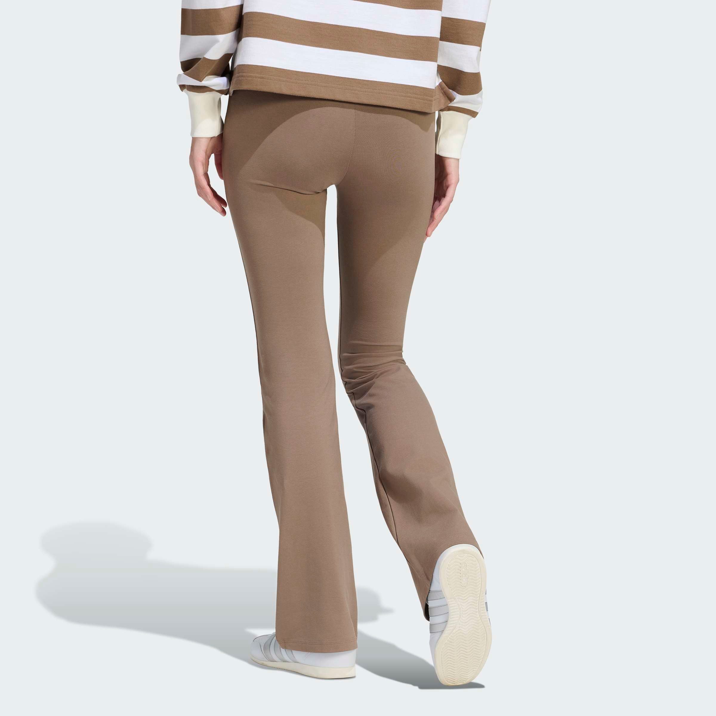 adidas Sportswear Leggings W SL SJ FLARLEG Hoher Bund, ausgestellte Beinform
