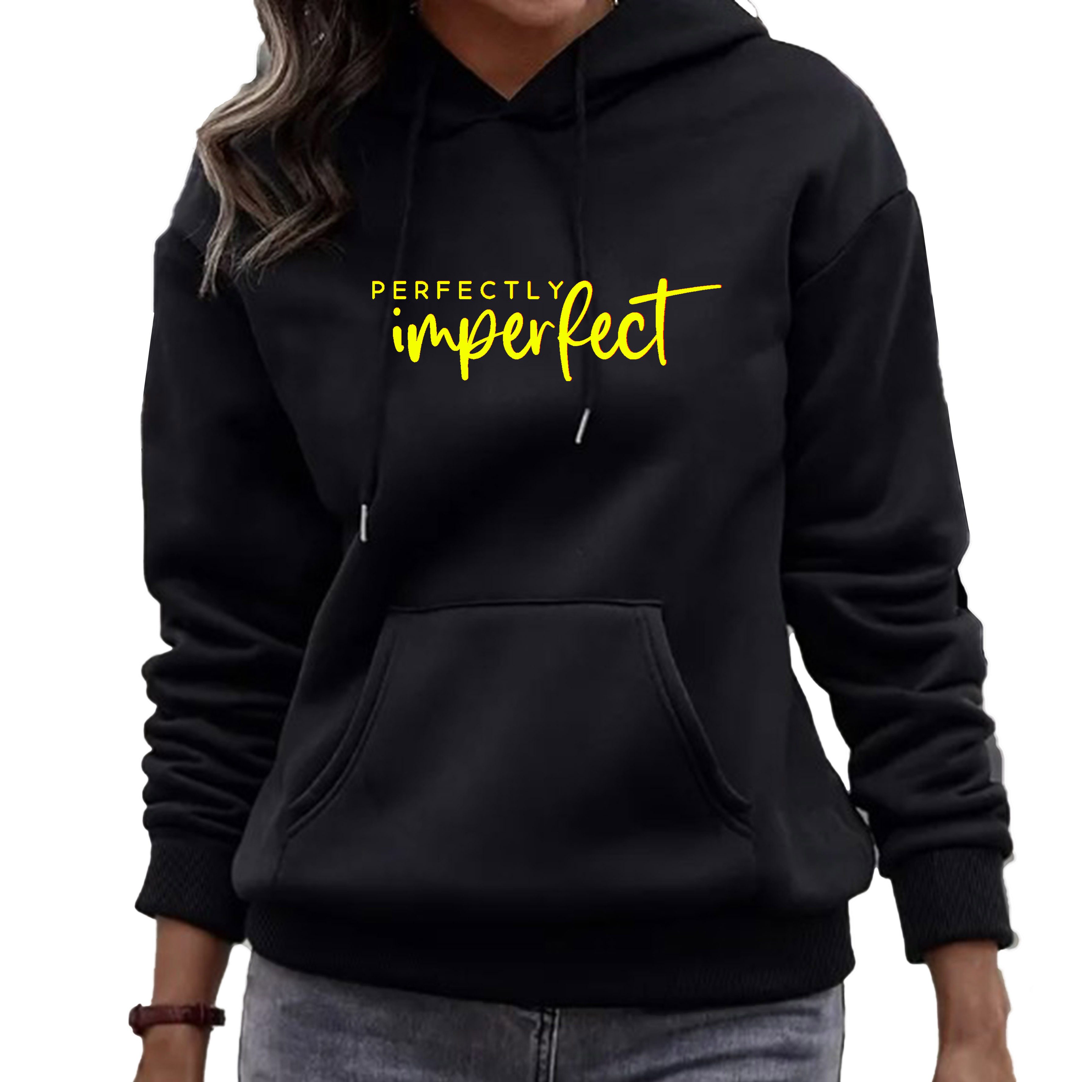 Banco Kapuzensweatshirt Damen Perfectly Imperfect Hoodie Unifarben Größen X günstig online kaufen