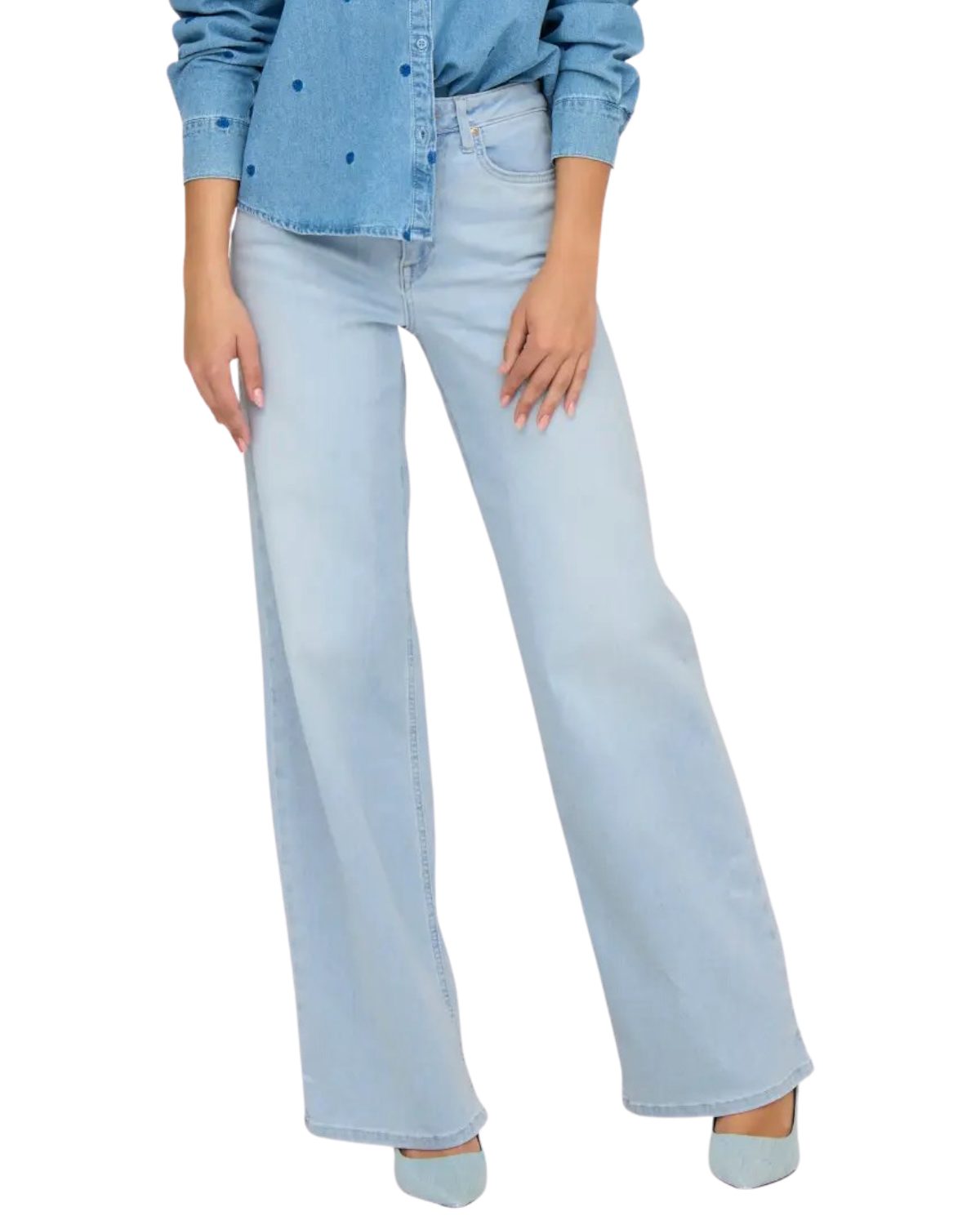 ONLY Weite Jeans Moderner Wide-Leg-Style Jeans