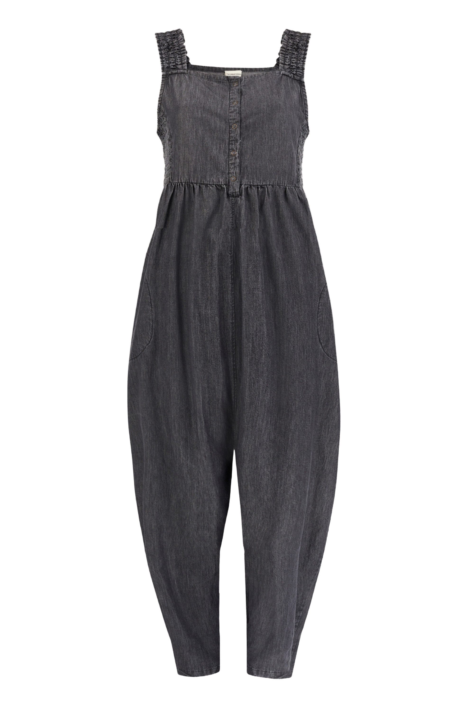 Turtledove London Jumpsuit Alice Denim Smocking Strap Jumpsuit Damen