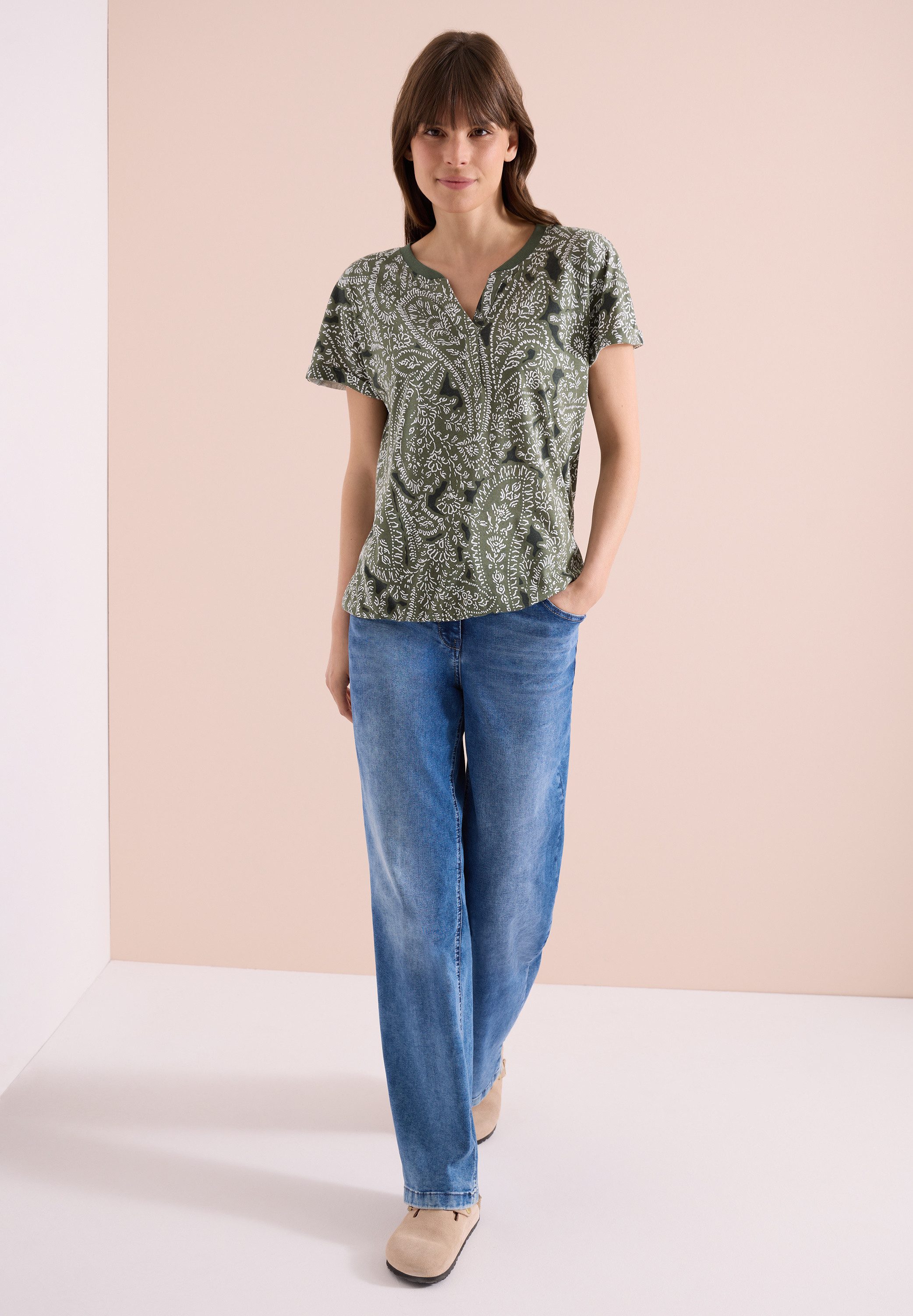 CECIL T-Shirt mit Paisley Muster