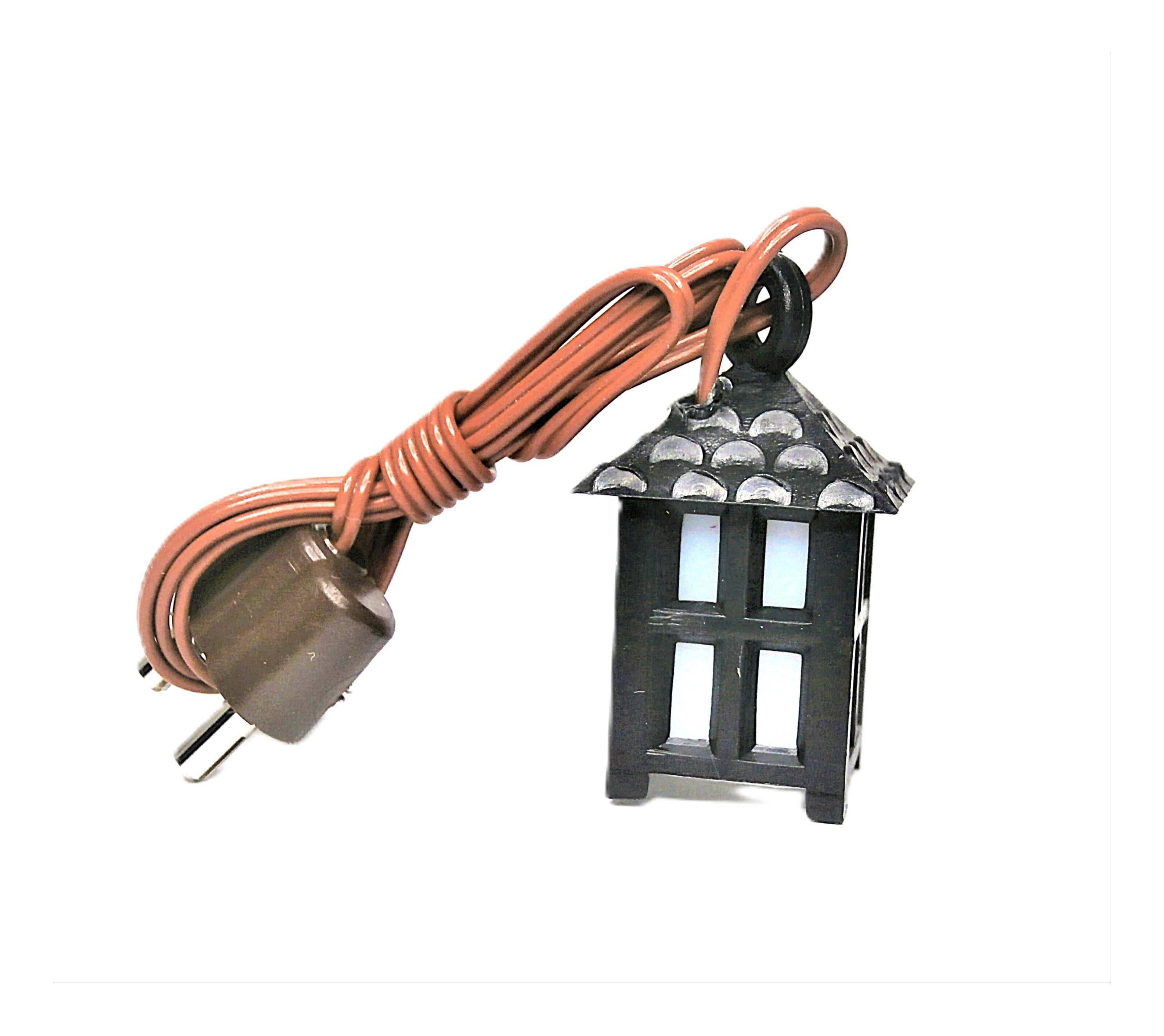 BELI-BECO Krippen-Zubehör Beli-Beco 548 Kunststoff-Laterne (schwarz) (3,5 V, Größe 1,6x1,6x2,2cm, mit unterschiedlichen Kunststoffeinsatz), für Weihnachtskrippen