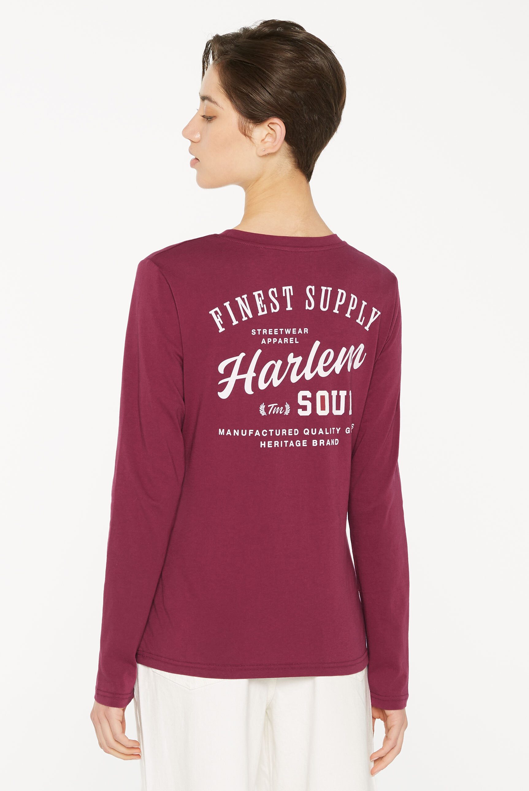 Harlem Soul Langarmshirt aus Baumwolle