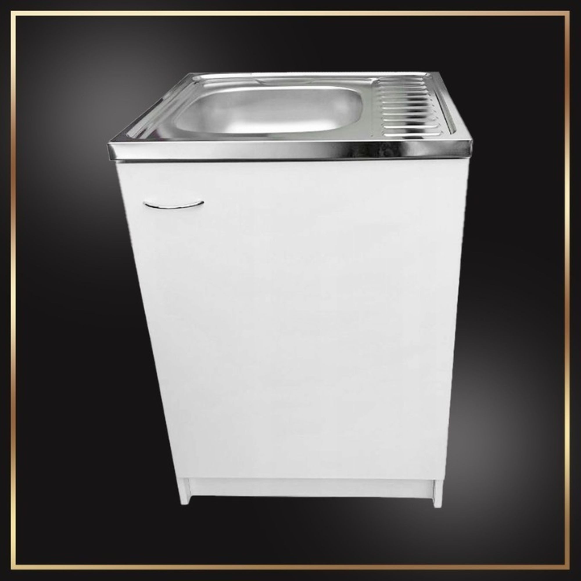 STAMAR Spülenschrank Küchenschrank 60x60cm Weiß Spüle günstig online kaufen