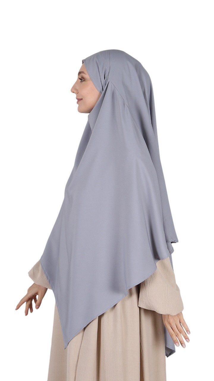 Aymasal Kopftuch Einlagiger Khimar Hiba Medina Seide Medine Seide islamische Mode, (Single item), Einlagiger Khimar Hiba aus Medina Seide – Elegante islamische Mode