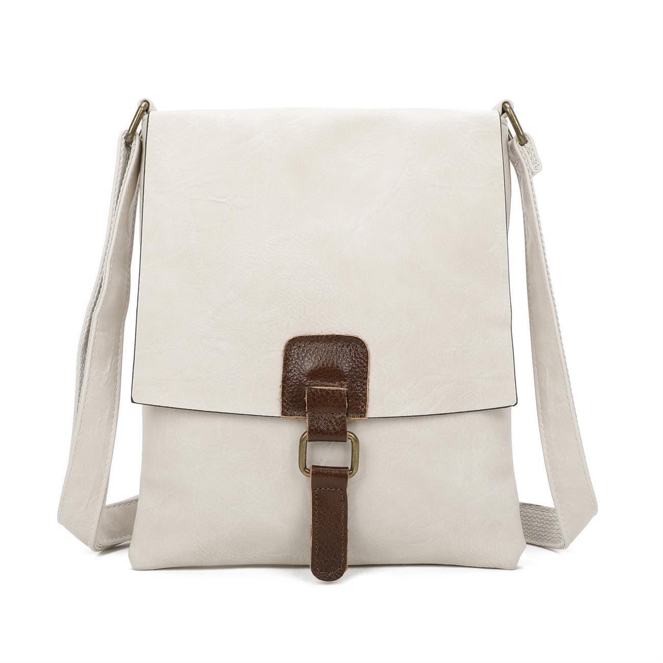 ITALYSHOP24 Schultertasche Damen Tasche Shopper Messenger günstig online kaufen