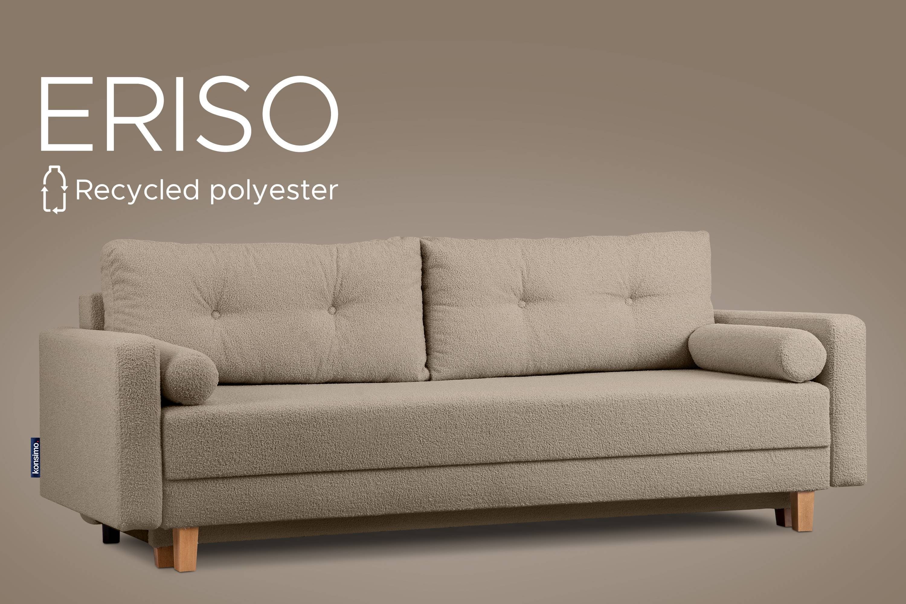 ERISO Sofa 3-Personen, cm Konsimo Schlafsofa 196x150 ausziehbare Liegfläche