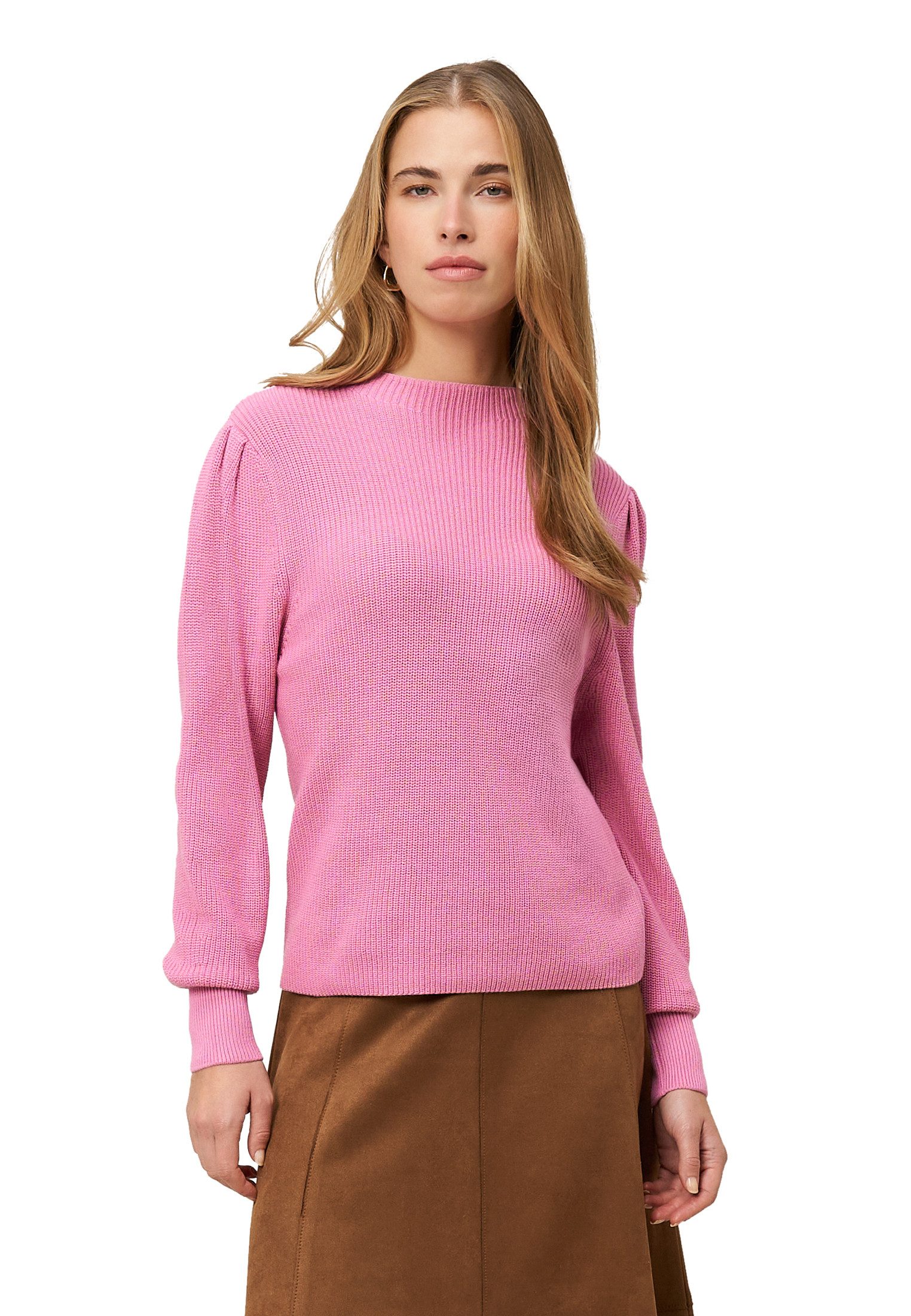 Zero Strickpullover Damen mit Ballonärmeln (1-tlg) Plain/ohne Details