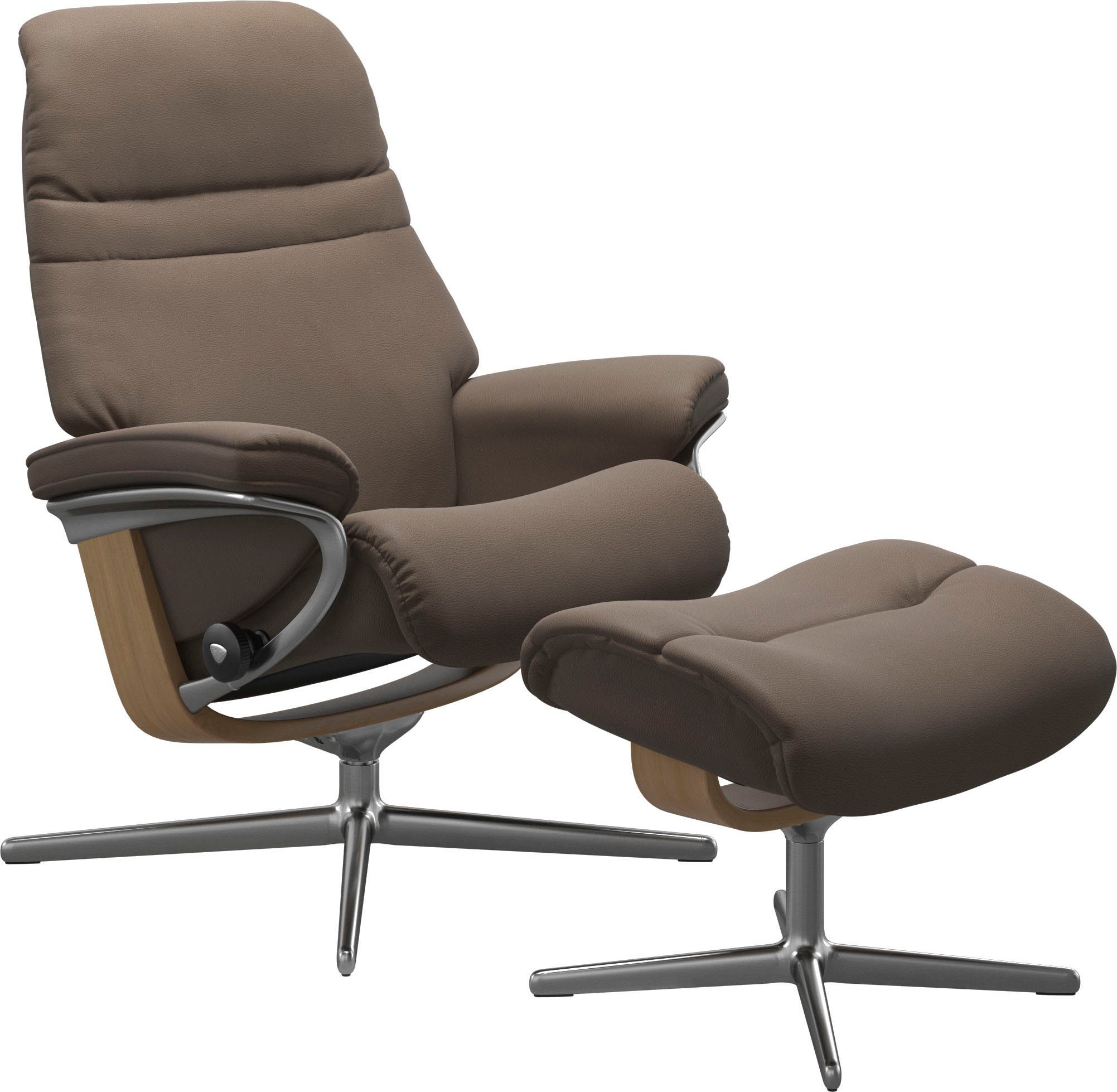 Stressless® Relaxsessel Sunrise, mit Cross Base, Größe S, M & L, Holzakzent Eiche