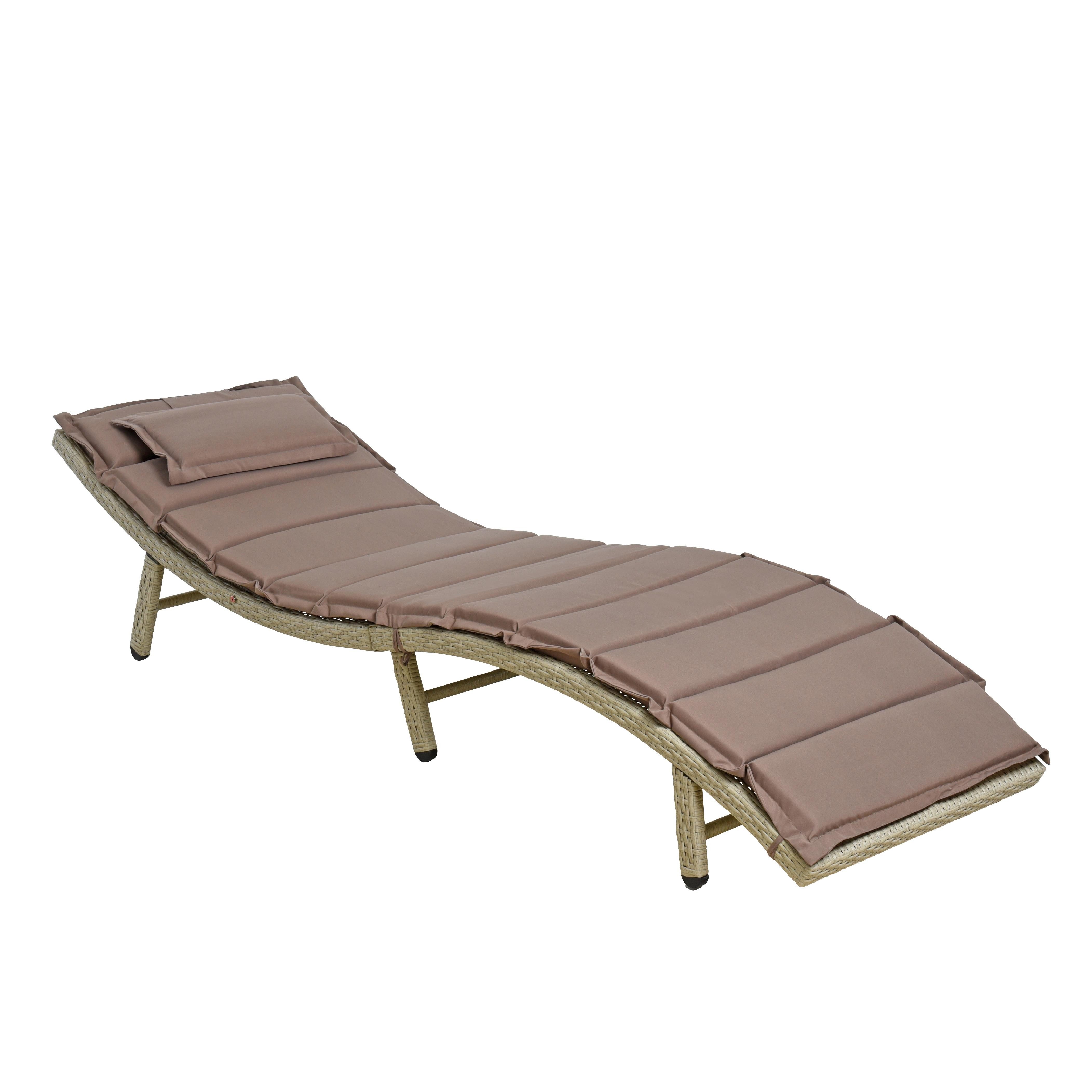 ESTEXO Gartenliege Sonnenliege Strandliege Polyrattan XXL Relaxliege Liege günstig online kaufen