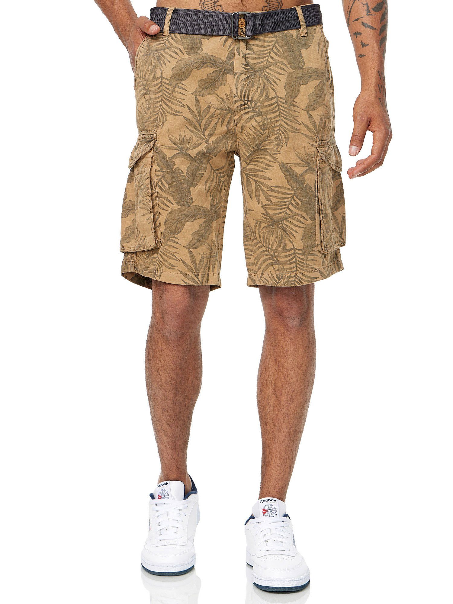 Tazzio Cargoshorts A201 Cargo Shorts inkl. abnehmbarem Gürtel